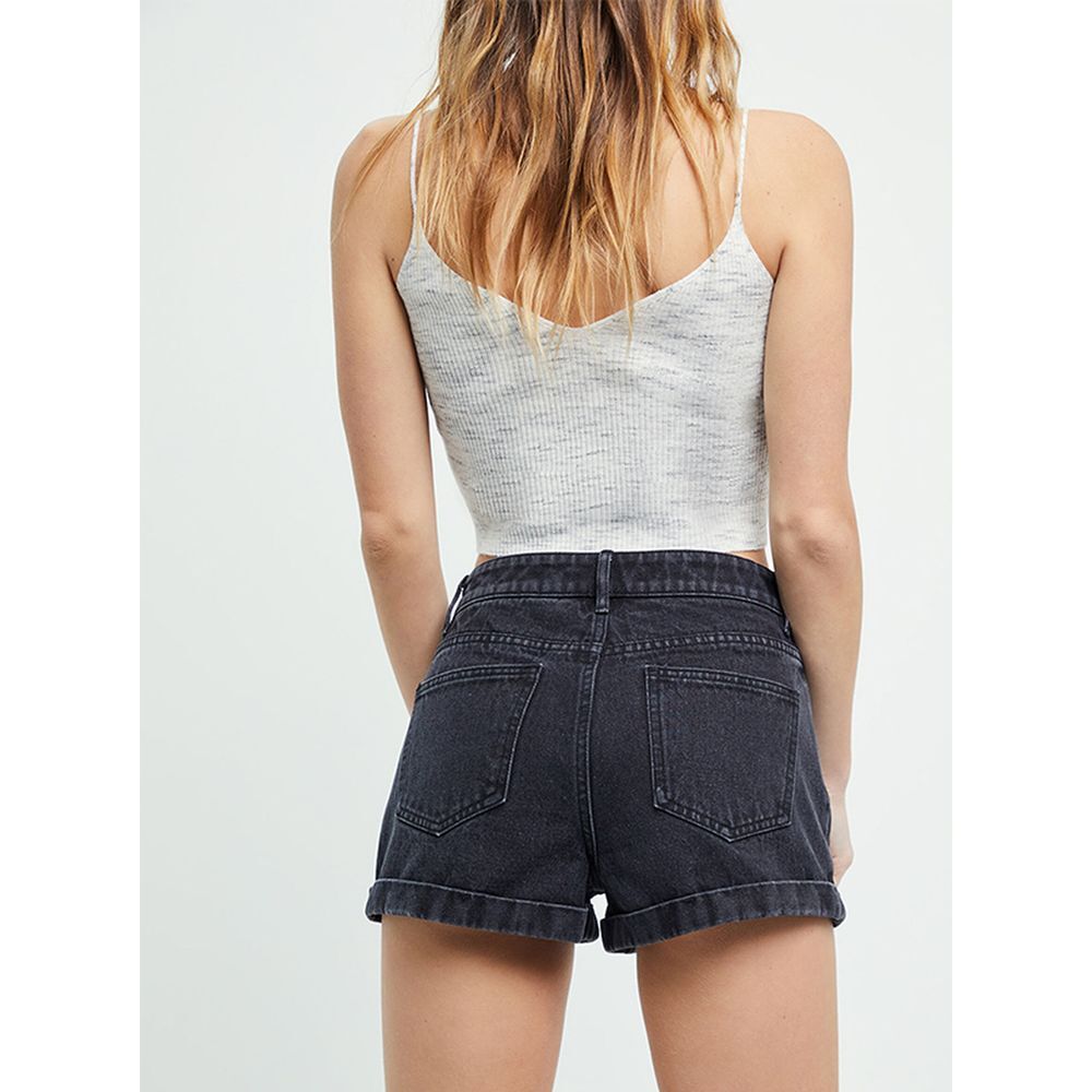 PacSun Washed Black Denim Mom Shorts‎ NWT - Picture 3 of 8